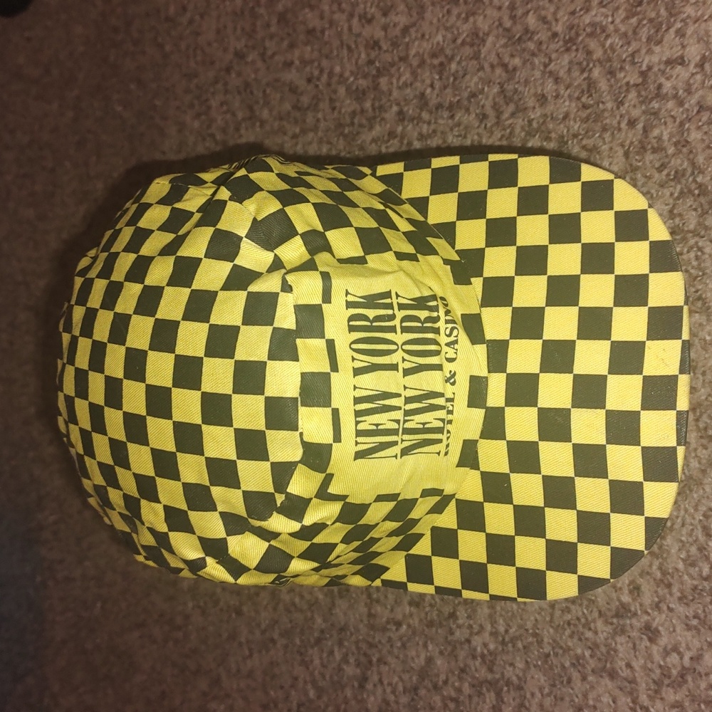 Checkered New York New York Hotel And Casino Painters Snapback Hat